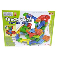 Juguete Bloques Pista De Carrera Canicas Toy Bricks Niño 180pza Track Maze